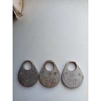 Жетоны гардеробные РДК. С рубля.