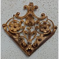 Уголок от книги в позолоте старинный