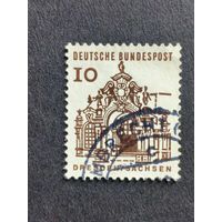 Германия 1964. Здания Германии 12 века. Галерея стен Цвингера, Дрезден