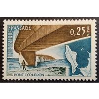 Франция. 1966г. Mi1551**. Мост Олерон.
