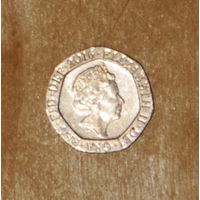 Британия 20 пенсов 2016 XF