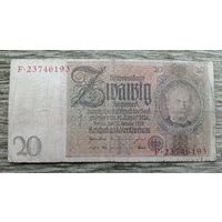 Werty71 Германия 20 марок 1924 1929 банкнота