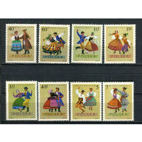 Польша - 1969 - Народные костюмы - [Mi. 1951-1958] - полная серия - 8 марок. MNH.  (Лот 84HA)-T4P47