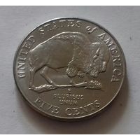 5 центов, США 2005 D, экспедиция Льюиса и Кларка, бизон