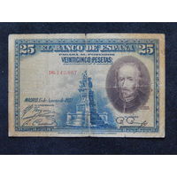 Испания 25 песет 1928г.