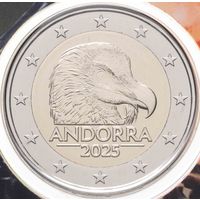 2 евро 2025 Андорра Бородач BU