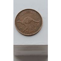 Австралийский фунт, пенни 1951 года - Георг VI (Король Великобритании и Северной Ирландии). Монета не чищена. 820