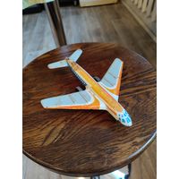 Игрушка СССР самолёт металл