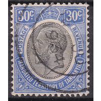 213.BrK. Великобритания. Колонии. Британская подмандатная территория Танганьика. Георг V. Стандарт. 1931 г. 30c. Mi.#88.