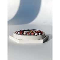 Браслет с тоннированным агатом