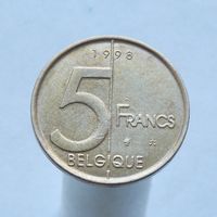 Бельгия 5 франков 1998 (Французская легенда BELGIQUE)