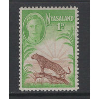 Ньясаленд /Nyasaland 1947**  Леопард  Георг VI  SG#160