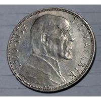 Серебро 20 крон 1937г.Смерть президента Масарика. Чехословакия