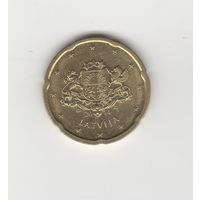 20 евроцентов Латвия 2014 Лот 0621