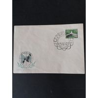 Польша 1958 КПД с маркой "Открытие нового филиала UNESCO в Париже" (спецгашение) Mi.1075 каталог 1.20 евро