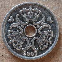 Дания 2 кроны 2007 г., KM# 874