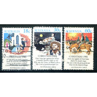Австралия - 1981г. - Рождество - 3 марки - полная серия, гашёные [Mi 767-769]. #3-WB-89-A-2