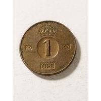 Швеция 1 оре 1958