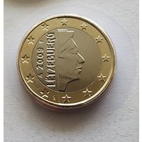 Люксембург 1 евро, 2009 из официального набора BU