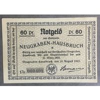 Нотгельд Нордхаузен, 60 пфеннигов, 1921 год Веймарская республика.