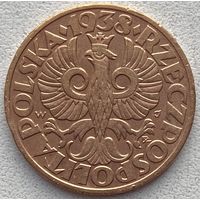 Польша 5 грошей 1938 г.