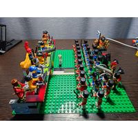 Конструктор лего lego фигурки человечки набор пираты солдатики аналог крепость пушка