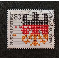 Марка Германия 1987 год Перепись населения