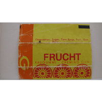 Обертка от жвачки FRUCHT