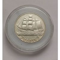 27. 2 злотых 1936 г. Кораблик. С рубля