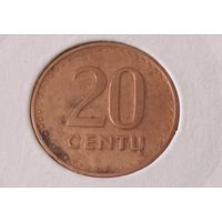 Литва. 20 центов 1991 года. (2).