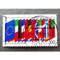 Марка Германия 1989 год Выборы в Европарламент