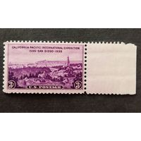 Марка США 1935 год Калифорнийско-Тихоокеанская выставка