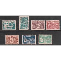 СССР-1938, (Заг.519-525)  * (без клея)   , Дети СССР (полная серия)