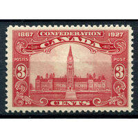 Британские колонии - Канада - 1927г. - 60 лет основания доминиона Канада, архитектура, 3 с - 1 марка - MLH [Mi 120]. #3-WB-94-A-2