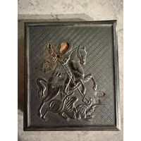 Икона Серебро 84 пробы - Георгий Победоносец. Распродажа коллекции!!!