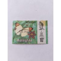 Малайзия (Селангор) 1971  бабочка