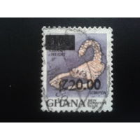 Гана, 1988. Скорпион, надпечатка