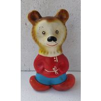 Советская игрушка прессопилки Медведь Мишка СССР