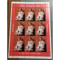 Буркина-Фасо 1998 Принцесса Диана