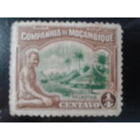 Мозамбик, колония Португалии, 1918. Стандарт. Туземцы и деревья