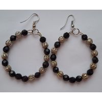 Крупные серьги. Круги. Шарики