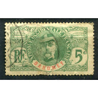 Французские колонии - Дагомея (Бенин) - 1906/07г. - Луи Федерб, генерал, 5 с - 1 марка - гашёная [Mi 21]. #4-W1-103-A-1