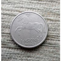 Werty71 Норвегия 1 крона 1962 Лошадь