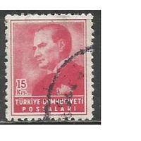 Турция. Кемаль Ататюрк. Первый Президент. 1955г. Mi#1410.