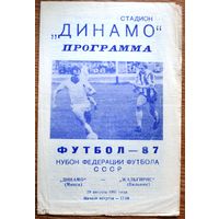 Динамо Минск - Жальгирис Вильнюс  1987 год  Кубок федерации