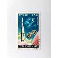 Румыния. Космос. ( 1 марка ) 1972 года. 3-2.