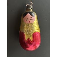 Елочная игрушка СССР "МАТРЕШКА"