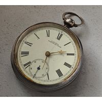 Серебряные карманные часы 110 грамм на ходу