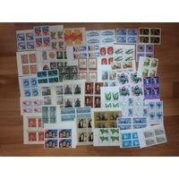 40 квартблоков чистых марок СССР