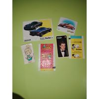 Вкладыши от жвачек. Лот